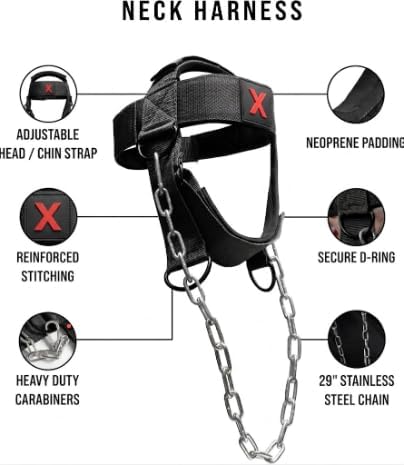 Neck Harness for Weight Training – BodyStrongX Heavy Duty