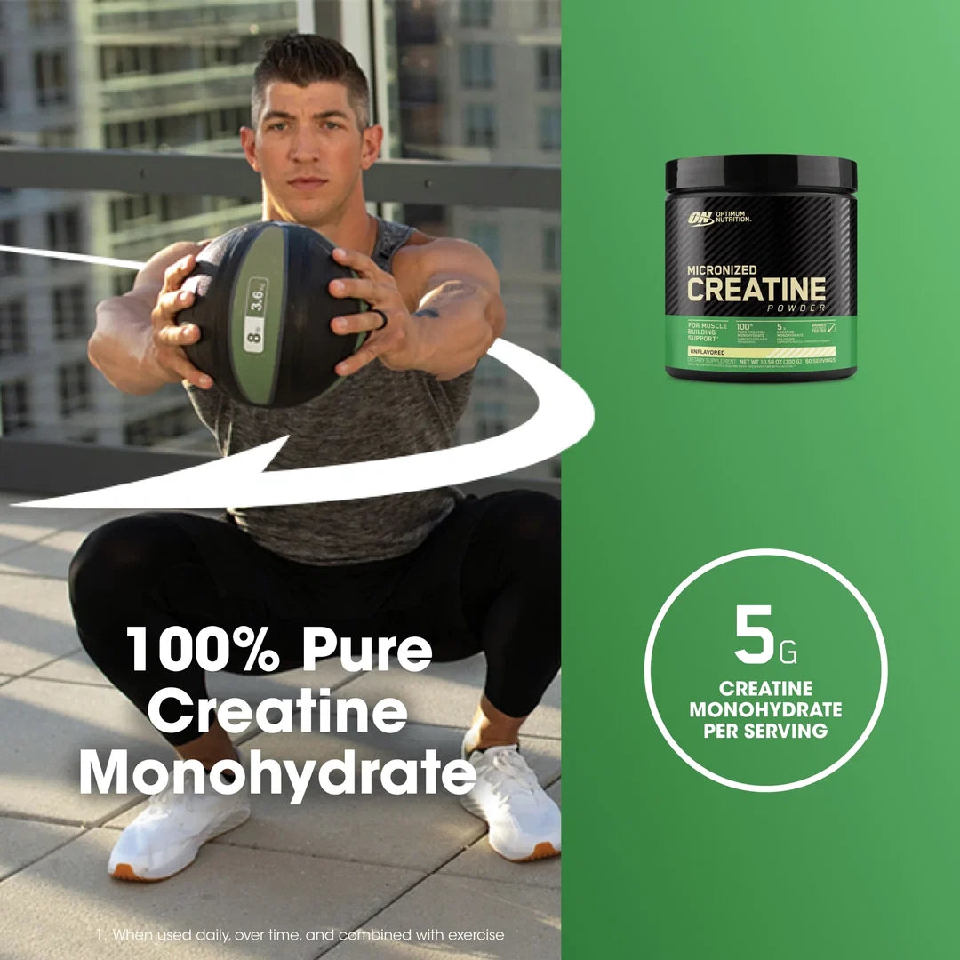OPTIMUM NUTRITION MICRONIED CREATINE FLAVORED 60 SERVINGS