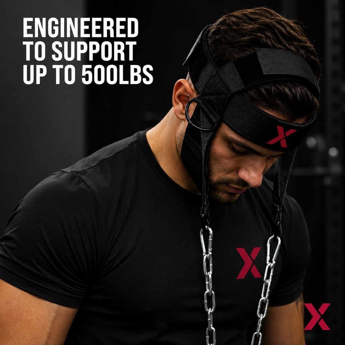 Neck Harness for Weight Training – BodyStrongX Heavy Duty