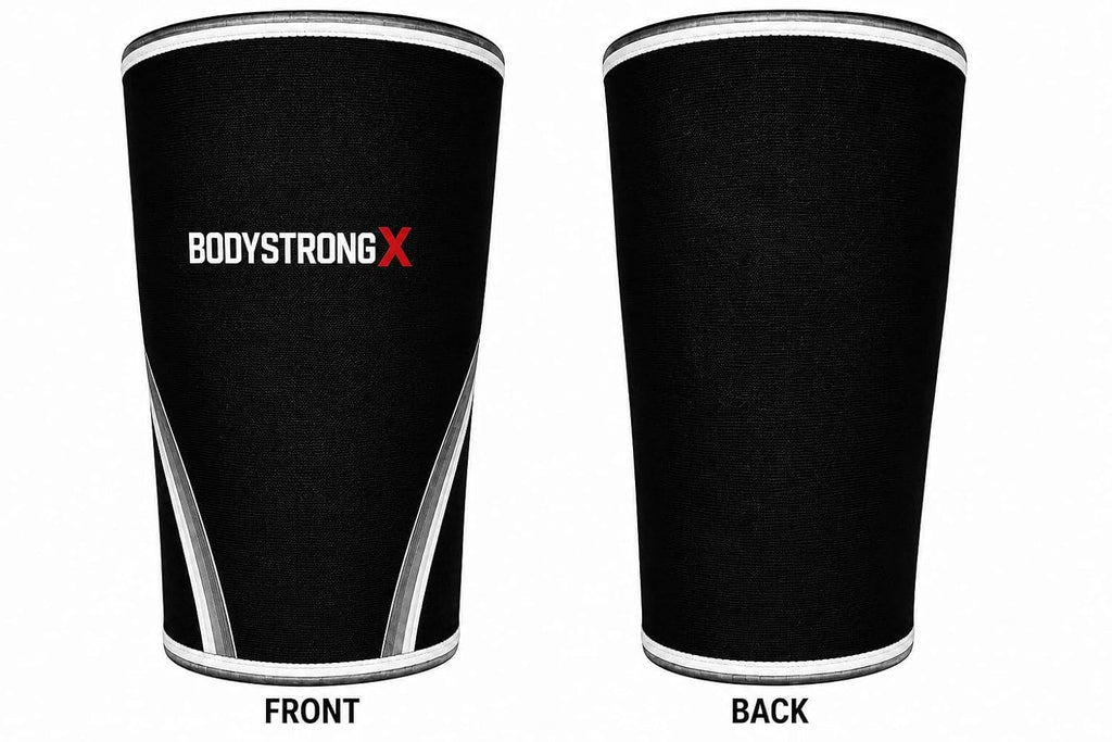 Knee Sleeves 7MM Neoprene for Weightlifting Large Black