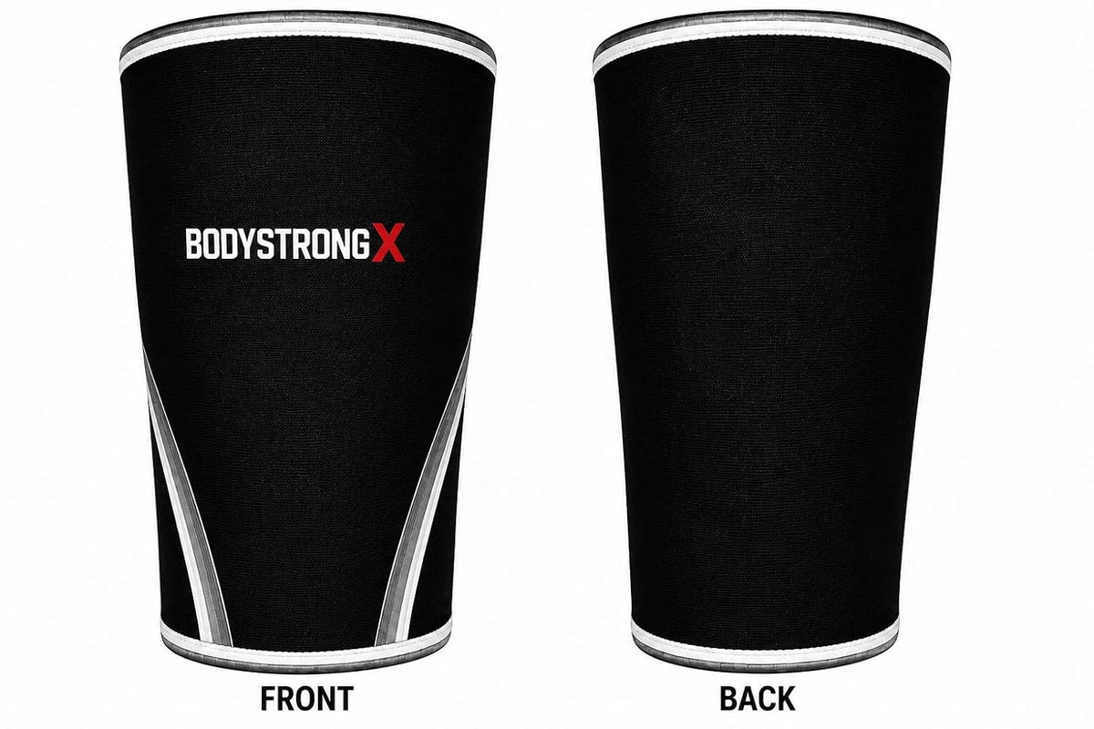 Knee Sleeves 7MM Neoprene for Weightlifting Large Black