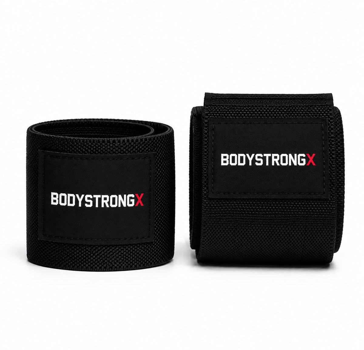 Elbow Wraps 40" for Weightlifting | BodyStrongX Black