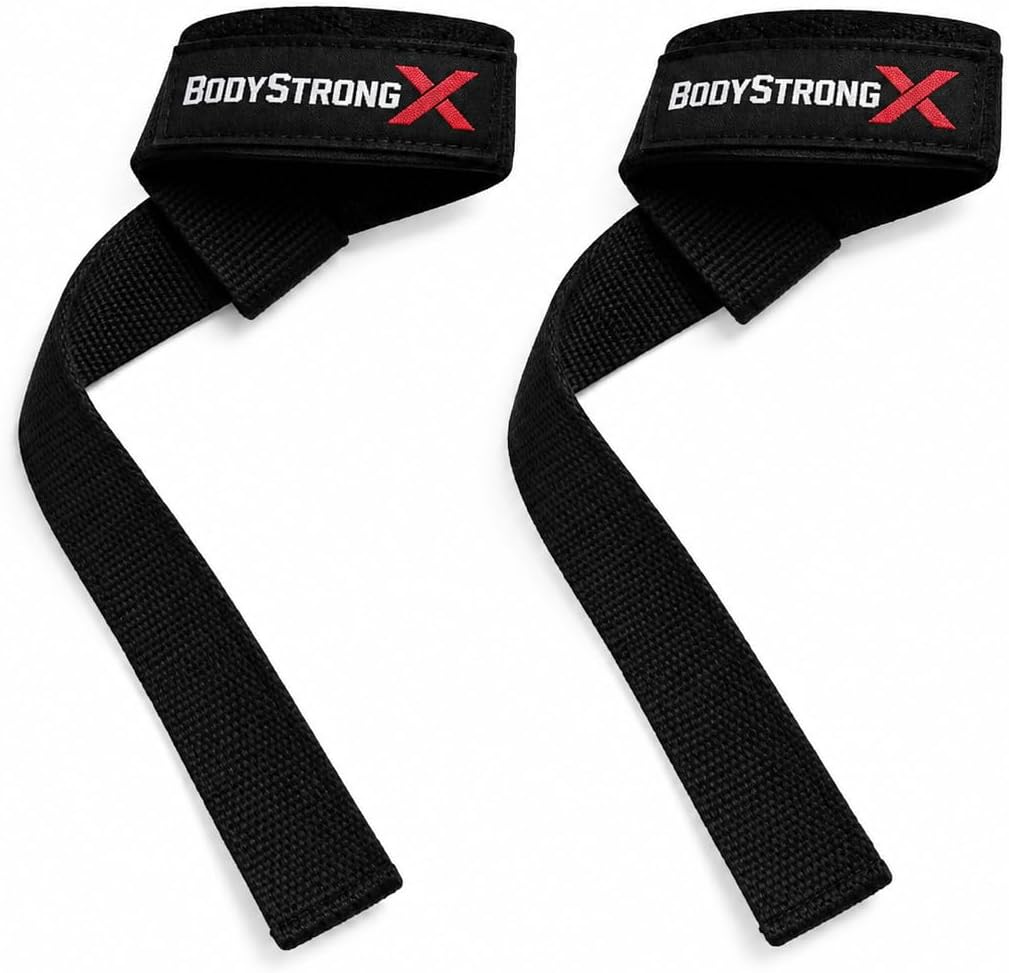 Weight Lifting Wrist Straps – Cotton Straps with Neoprene Padding