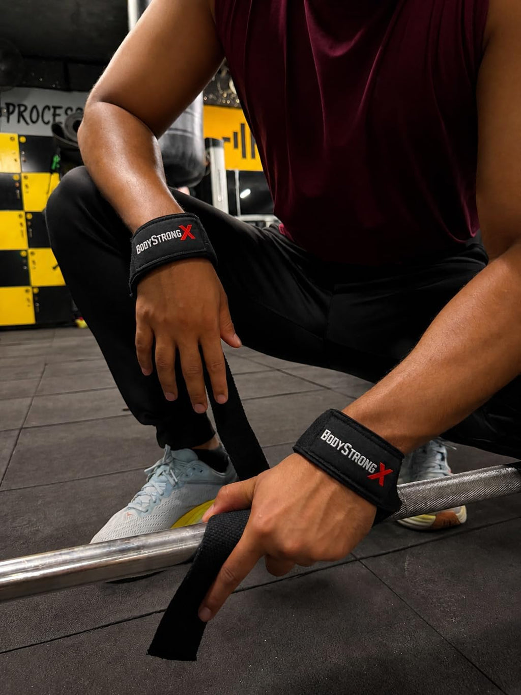 Weight Lifting Wrist Straps – Cotton Straps with Neoprene Padding