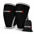 Knee Sleeves 7MM Neoprene for Weightlifting Large Black