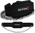 Dip Belt for Weightlifting with Steel Chain - Heavy Duty Black
