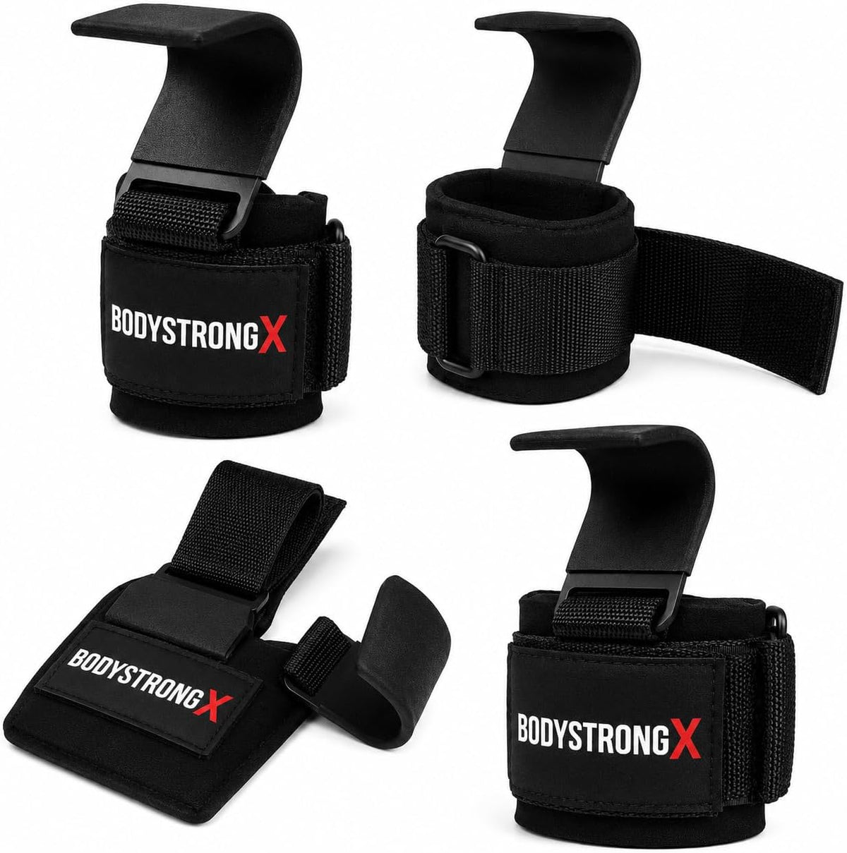 Weight Lifting Hooks – Heavy Duty Steel Gym Hooks