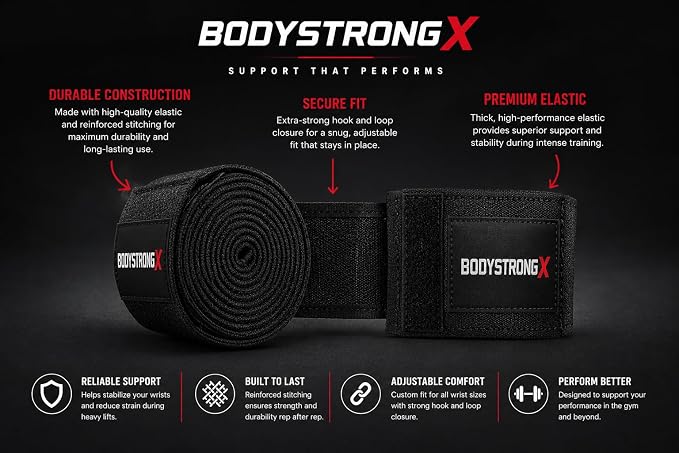 Knee Wraps for Weightlifting & Powerlifting | BodyStrongX